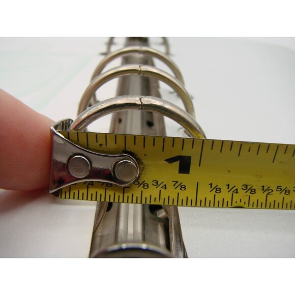 Day-Timer Navigator Brown Satin Striped Planner Binder 6 Rings Snap Tab Closure - Picture 14 of 15